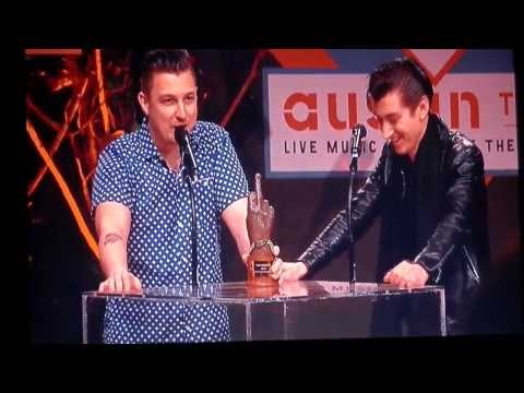 Arctic Monkeys win Best British Band at the NME Awards 2014