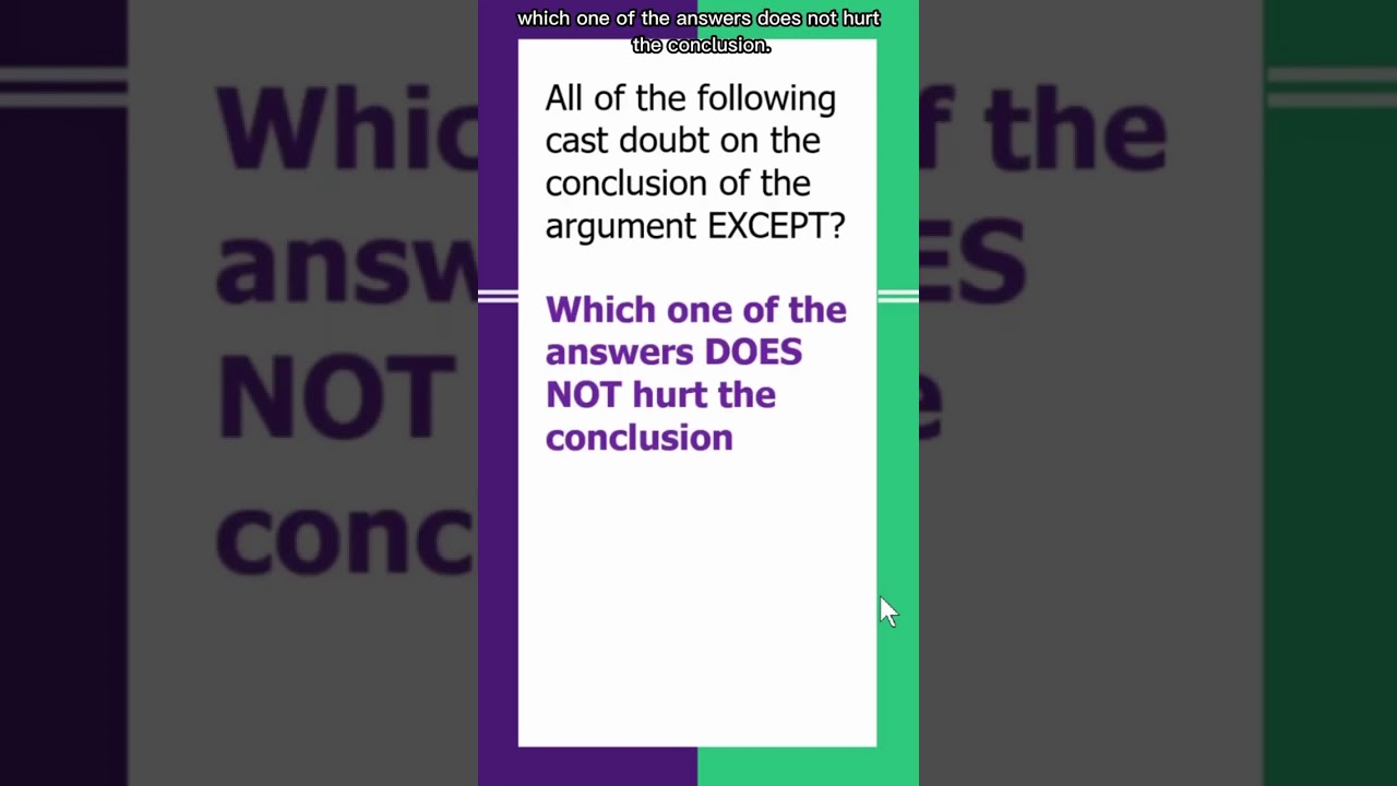 Study with me today! Let's start with a GRE argument question. #shorts