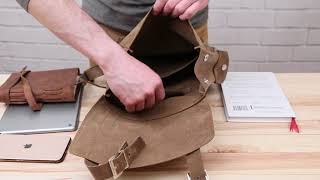 Рюкзак зі шкіри Crazy horse унісекс SHVIGEL 13948 коричневий