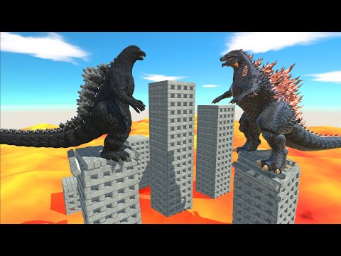 Heisei Godzilla vs Gojira Godzilla On Building - ARBS