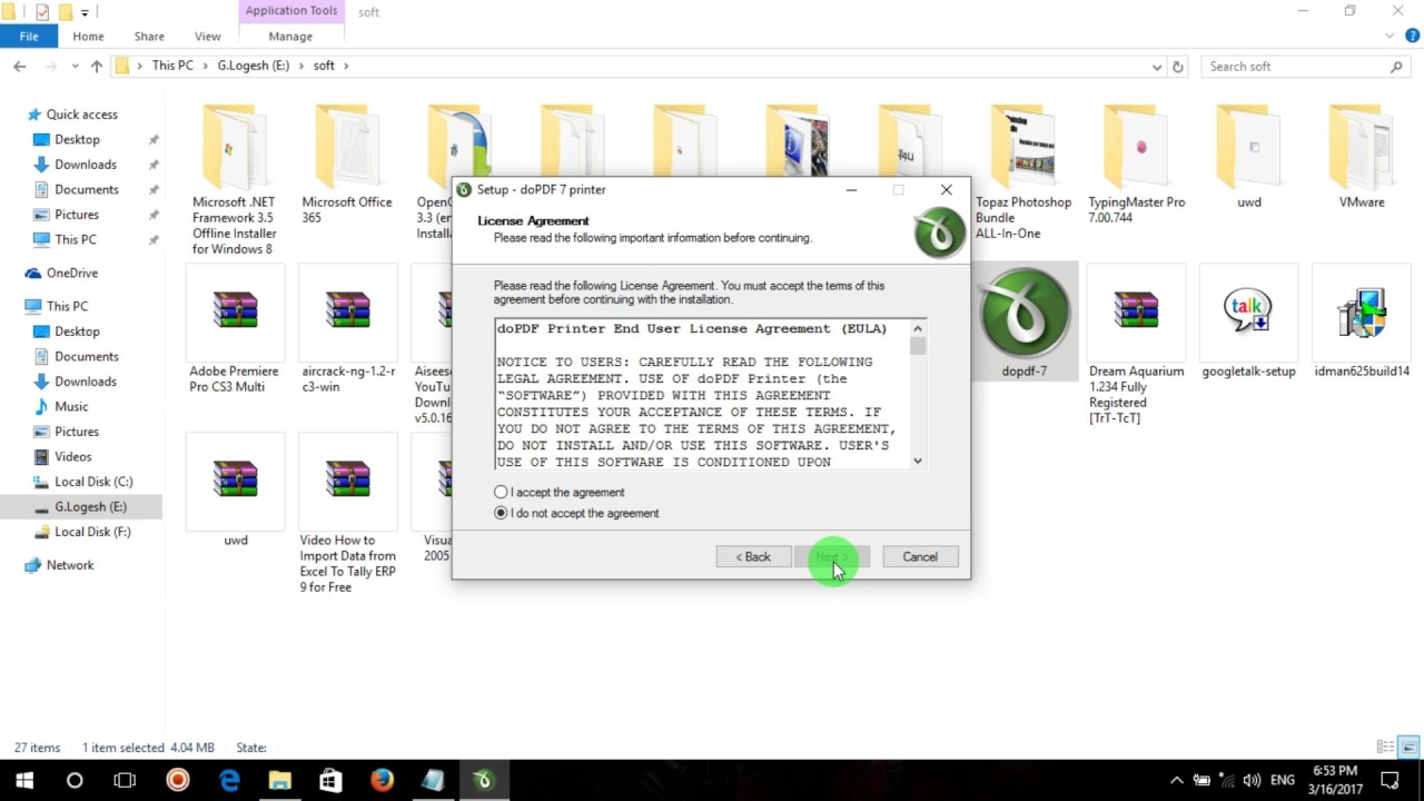 How to install  Dopdf