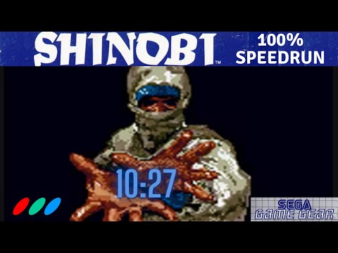 The GG 忍 Shinobi 100% speedrun in 10:27.983 (WR)