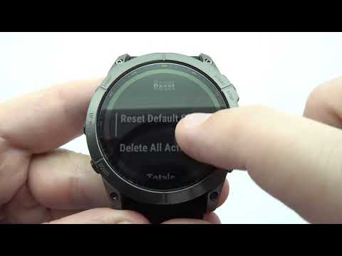 How to reset Garmin Fenix 7X Sapphire Solar Carbon Gray DLC Titanium 4K