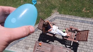 Falling Water Balloon Prank