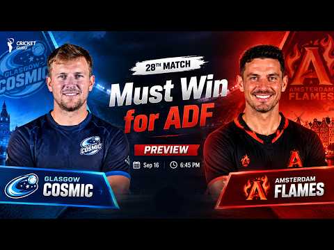 Glasgow vs Amsterdam 28th Match PREDICTION - Toss, Playing 11 & Key Players