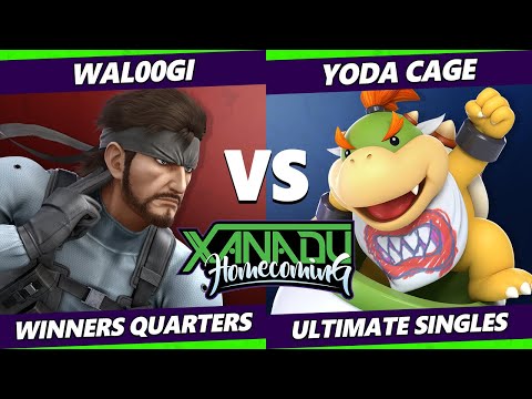Xanadu Homecoming Winners Quarters - Wal00gi (Snake) Vs Yoda Cage (Bowser Jr.) Smash Ultimate - SSBU