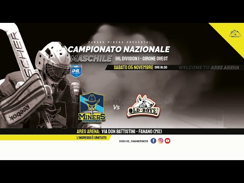 Hockey Club FANANO MINERS vs HC MILANO OLD BOYS. IHL Hockey League Serie C