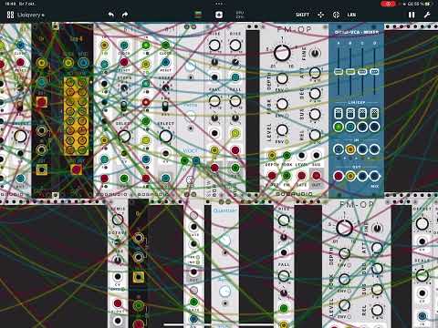 Ring rost mechanic / mirack on ipad / digital modular synthesizer music