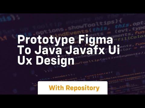 Prototype figma to java javafx ui ux design