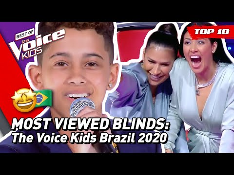 TOP 10 | MOST VIEWED Blind Auditions of 2020: Brazil 🇧🇷 | The Voice Kids