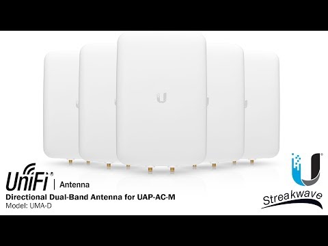 UBIQUITI UMA-D Ubiquiti UMA-D kryptinė dviejų dažnių antena, skirta UAP-AC-M, optimizuota 802.11ac video