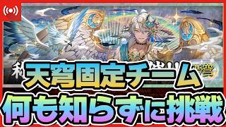 【パズドラ】果たして何パなのか！？！？完全初見で挑む固定チーム天穹チャレンジを初日クリアできるのか!? #shorts #パズドラ