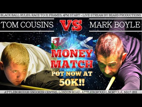 Tom Cousins vs Mark Boyle 52K Money Match!