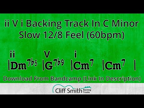 Cm - Slow Minor ii V i Backing Track - 2 5 1 (60bpm)