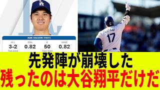速報防御率0 82の大谷翔平一人で、故障者が続出する先発ローテーションを支えきれるのか