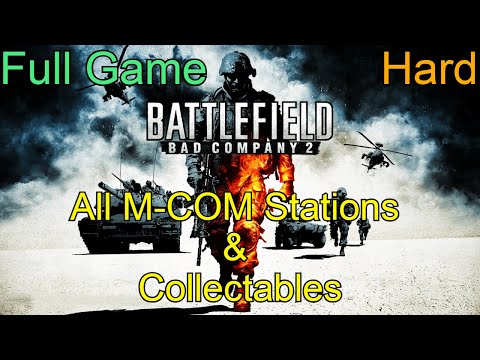 Battlefield: Bad Company 2 Full Gameplay Walkthrough on Hard with All M-COM Stations & Collectables