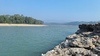 Majestic Mountain Meets Serene Riverside Landscape #mountains #river #greenscreen