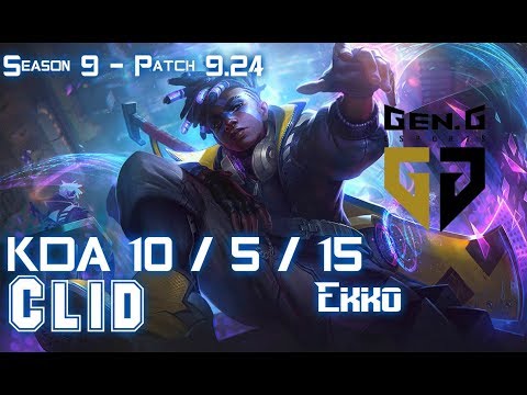 Gen Clid EKKO vs ELISE Jungle - Patch 9.24 KR Ranked
