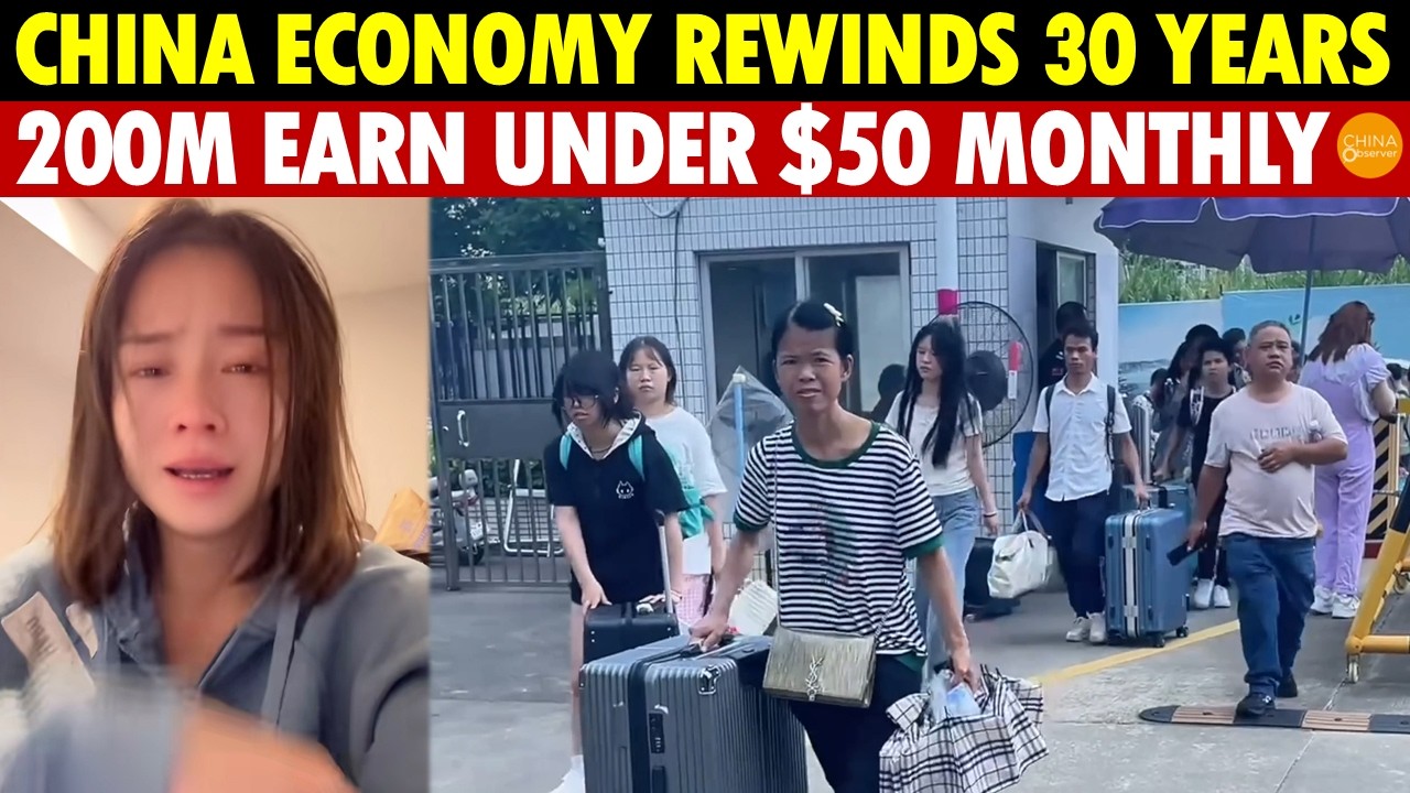 China Economy Rewinds 30 Years: 200M Earn Under $50 Monthly, From Full Stomachs To Hunger Again