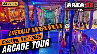 Area 53 Laser Tag arcade tour (Brooklyn NY), July 2026 new 4K full walkthrough
