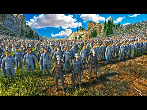 3 fullauto Archers & Heroes Army vs 2.5 million Goblin warriors, Slugga boy & Zombies !! UEBS 2