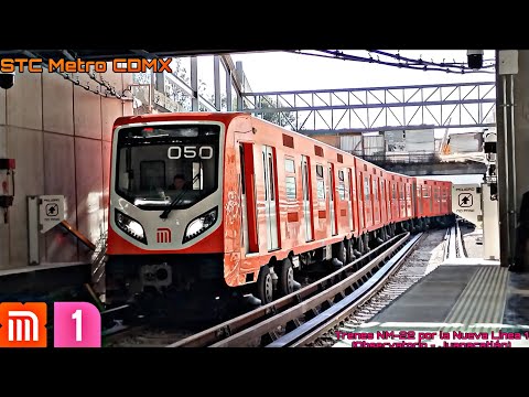 STC METRO CDMX | TRENES NM-22 POR LA NUEVA LÍNEA 1 (OBSERVATORIO - CHAPULTEPEC) 