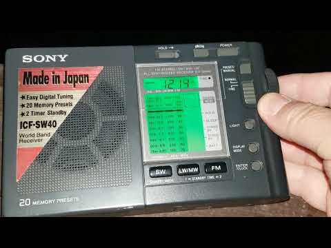 Sony ICF SW40 MW-LW test 2022/09/03 20:30 UTC