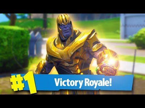 PLAYING AS THANOS! *INFINITY GAUNTLET!* | Fortnite Battle Royale
