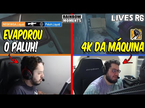 NESK EVAPORANDO O PALUH, 4K DO PALUH NA FPL, CLUTCH MONSTRO DO RAZAH - MELHORES MOMENTOS LIVES R6
