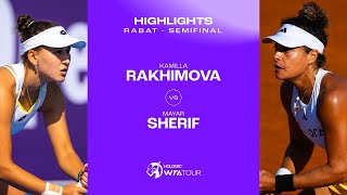 Теннис Kamilla Rakhimova vs. Mayar Sherif | 2024 Rabat Semifinal | WTA Match Highlights