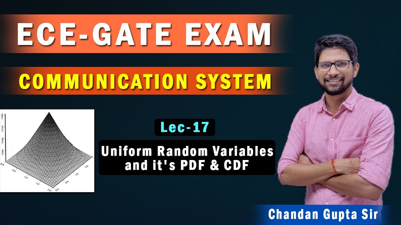 Lec 17 I Uniform Random Variables and it's PDF & CDF I Communication System I GATE-2021