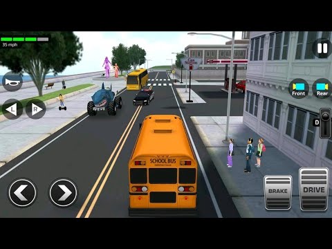 Super High School Bus Driving Simulator 3D - 2020 | School Duty
