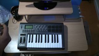 Video thumbnail for NEW! M-AUDIO Axiom 25  Advanced 25-Key Semi-Weighted USB MIDI Controller Unboxing & First Look by Digital Tech Reviews & Tips | Gabe Shakour