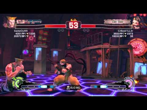 SSFIVAE~ Guile (GameOuttt) vs Ibuki (Cr8zyk1LL3r) HD