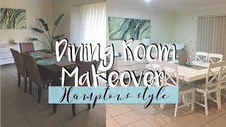 DINING ROOM MAKEOVER, HAUL & TOUR! | BEFORE & AFTER | Hamptons Style