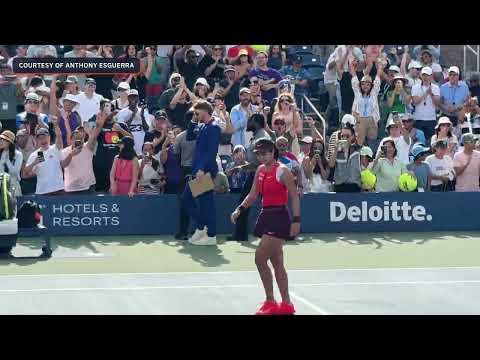 Alex Eala's winning point in US Open