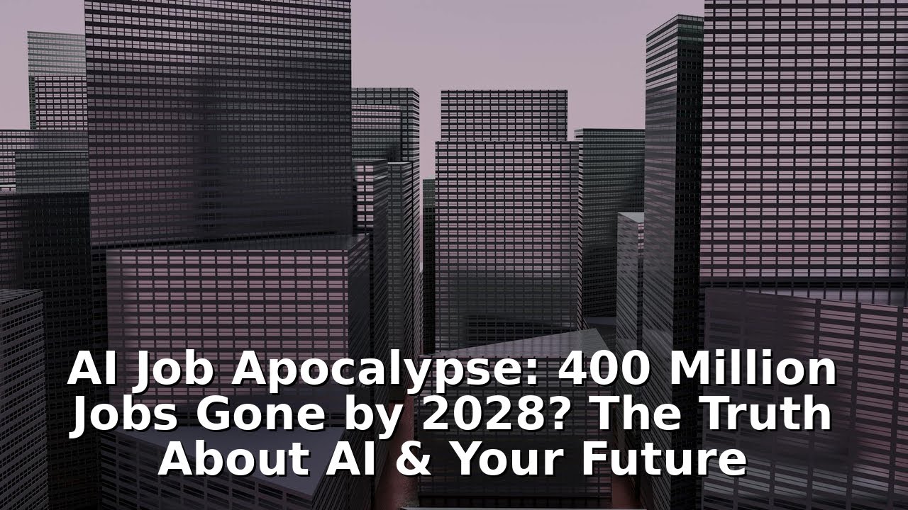 AI Job Apocalypse: 400 Million Jobs Gone by 2028? The Truth About AI & Your Future