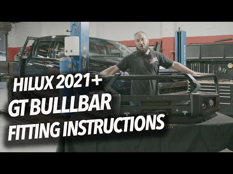 Rockarmor Hilux 2021+ GT Bull Bar Fitting Instructions