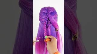 Simple Hairstyles 🎀 #braids #beauty #hairstyle #hair #viral #hairstyles