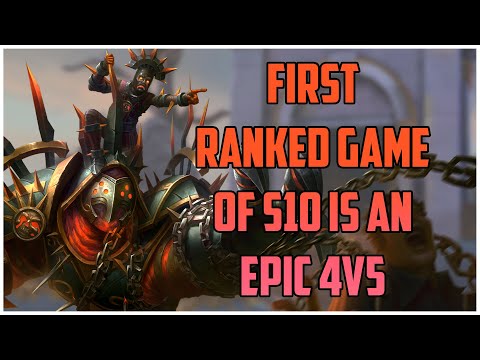 FIRST RANKED GAME OF S10 IS AN EPIC 4V5 - SYLVANUS SMITE