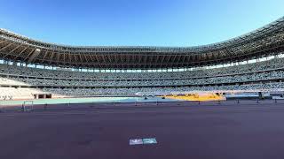 Entering Japan National Stadium
