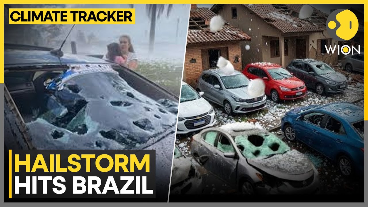 Brazil Hailstorm: More Than 240 Injured as Giant Hailstones Hit Brazil's Erechim City | WION