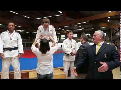 Anaëlle Bohler - 1/2 finale France Juniors le 2 avril 2017 à Dijon (Remise de récompenses)
