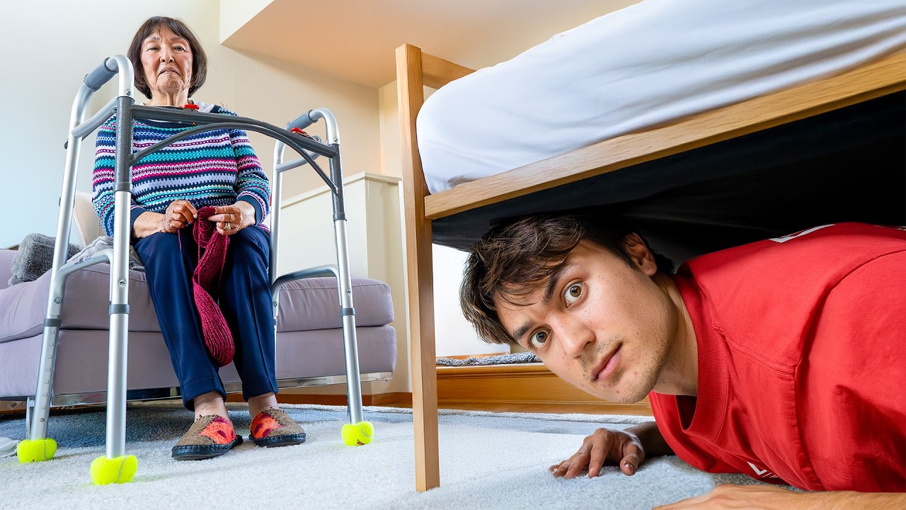 Living in My Grandparents House for 50 hours Without Them Noticing