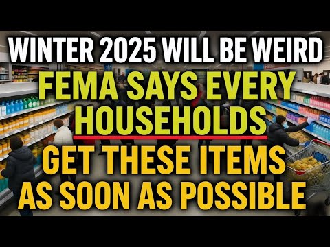 FEMA's 10 MUST-HAVE Items for Winter 2025 (Most People Miss #3) - Emergency Preparedness Checklist