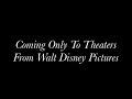 Coming Only To Theaters From Walt Disney Pictures Logo