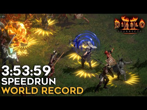 WORLD'S FIRST SUB 4 HOUR HELL NECRO SPEEDRUN | WORLD RECORD | 3:53:59 | DIABLO 2 RESURRECTED