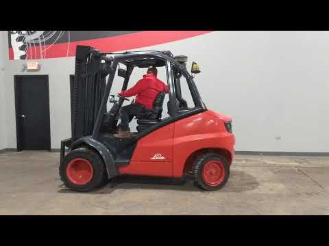 2006 Linde H50D 8000lb Dual Drive Pneumatic Diesel Forklift STK 4371