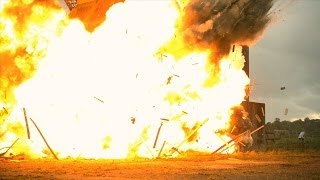 Huge Building Explosion at 2500fps - The Slow Mo Guys