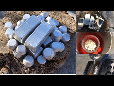 Melting aluminum car parts, pt 3